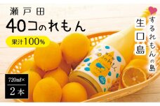 ＜尾道市瀬戸田町産＞４０コのれもん２本