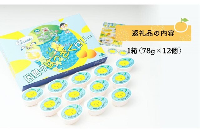 ふるさと納税 「因島のはっさくゼリー（78g×12個）」 広島県尾道