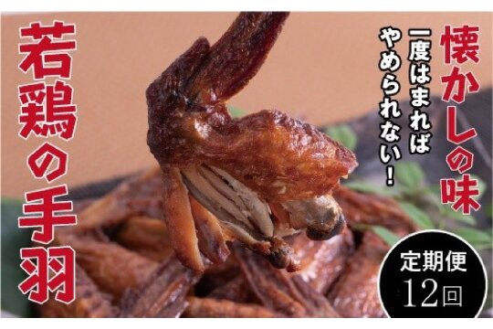 【定期便・全12回】若鶏の手羽先 ブロイラー 20本×12回