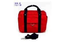 petit-KOGU （B5）赤/紺　2WAY [尾道 帆布鞄 彩工房]