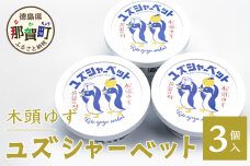 木頭ゆず ユズシャーベット 3個入り　OM-68