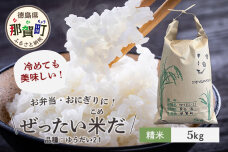 ＼令和8年産 新米／徳島県那賀町産 ぜったい米(こめ)だ 5kg ゆうだい21　ZP-4