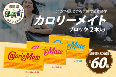 カロリーメイト ブロック 2本入り 3種類 各20箱 計60箱 MS-8-1
