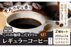 コーヒー 珈琲 珈琲豆  豆タイプ セット 2種 このみ珈琲《30営業日以内に出荷予定(土日祝除く)