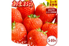 【3ヶ月定期便】いちご あまおう 先行予約 いちご 540g 定期便《2027年1月から出荷開始》