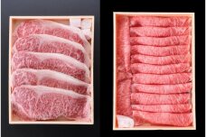 鹿児島県産黒毛和牛ロースステーキ180g×5・ロースすき焼き1kgセット